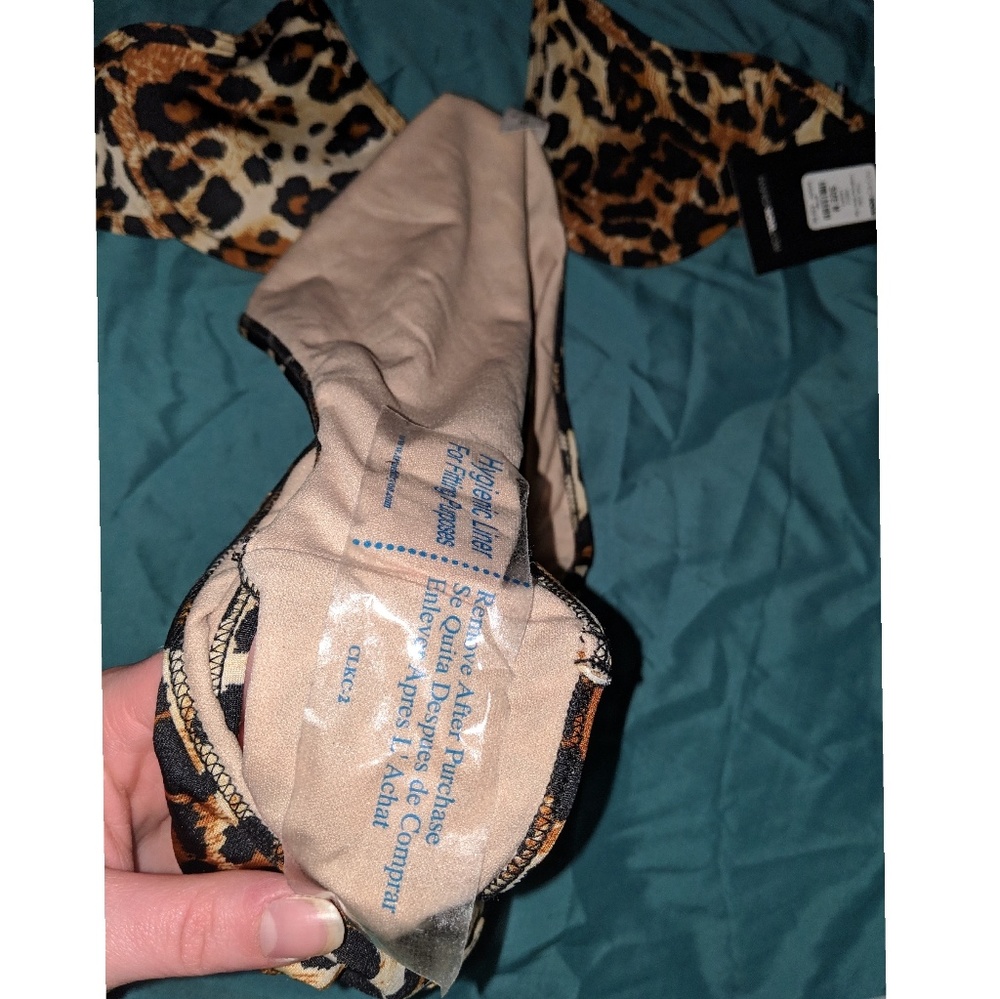 NWT Cheetah Print Cheeky Underwire Bikini Sold Out - Picture 5 of 6